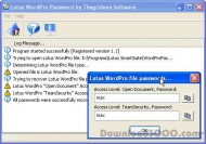 Lotus Word Pro Password screenshot